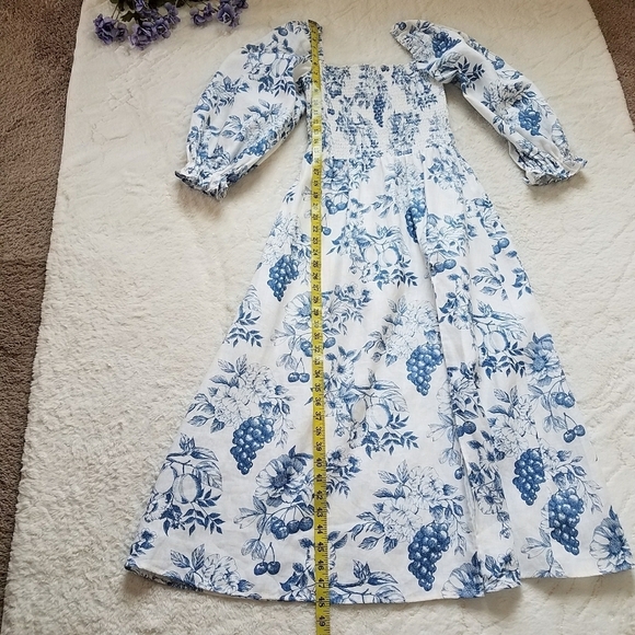 Reformation Gitane Linen Dress in Corsica - Picture 7 of 12